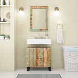 Mirror 70x50 cm Solid Wood Reclaimed and Glass 351984