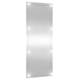 Wall Mirror with LED Lights 40x100 cm Glass Rectangle 3189154