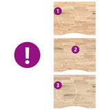 Desk Top Untreated 100x80x2.5 cm Solid Wood Oak Rectangular 4009016