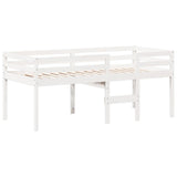 High Sleeper Bed without Mattress White 90x200 cm Solid Wood Pine 3282133