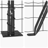 Welded Wire Fence with Concrete Base 10 x 1.4 m 3350904