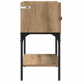 Bedside Table 2 pcs Artisan Oak 40 x 29 x 60 cm Engineered Wood 881829