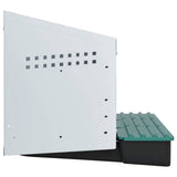 Chicken Nesting Box 3 Compartments Wall-Mounted Galvanised Steel 4104900