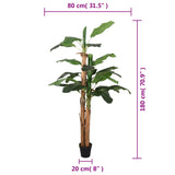 Artificial Banana Tree 19 Leaves 180 cm Green 359002