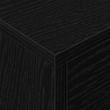 Bedside Table 2 pcs Black Oak 40.5 x 40 x 48 cm Engineered Wood 891059