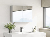 Bathroom Mirror Cabinet, Wall Mounted Bathroom Storage Cupboard with Adjustable Shelf, 60W x 15D x T3398P343528
