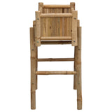 Garden Planter with Holder Natural 50 x 38 x 74 cm Bamboo 42028232