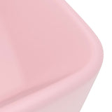 Luxury Wash Basin Matt Pink 41x30x12 cm Ceramic 147043