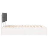 Bed Frame with Upholstered Headboard Light Grey 120 x 190 cm 3405546