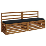 2-Piece Bench Cushions SOEST 2 pcs 100% Polyester Dark Blue 949093