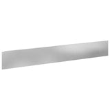 Lawn Edging 10 pcs 100 x 15 cm Steel Silver 8008824