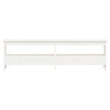 Hall Bench White 160x28x45 cm Solid Wood Pine 837380