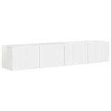 TV Wall Cabinet 2 pcs Gloss White 78.5 x 31 x 29.5 cm 892218
