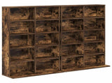 CD Cabinet 2 pcs Smoked Oak 65 x 23.5 x 97.5 cm Engineered Wood 8012683