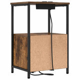 Bedside Cabinet Smoked Oak 40 x 31 x 60 cm Engineered Wood 859444