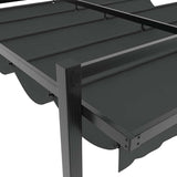 Garden Gazebo with Retractable Roof Anthracite 3x3 m Aluminium 4003969