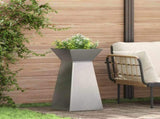 Pillar Planter Silver 35 x 35 x 73 cm Stainless Steel 873846
