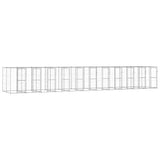 Outdoor Dog Kennel Galvanised Steel 26,62 m 3082291