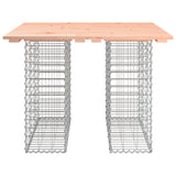 Garden Table Gabion Design 100x102x72 cm Solid Wood Douglas 834372