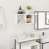 Bathroom Wall Cabinet White 60x25x30 cm Engineered Wood 860058