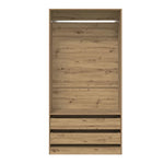 Wardrobe Artisan Oak 100x50x200 cm Engineered Wood 3318627