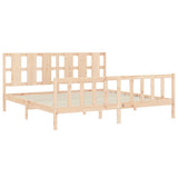 Bed Frame without Mattress 200x200 cm Solid Wood Pine 3192251
