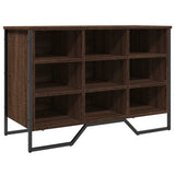 Shoe Cabinet Brown Oak 90x38x61.5 cm Engineered Wood 848648
