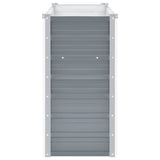 Garden Raised Bed Galvanised Steel 100x40x77 cm Grey 44852