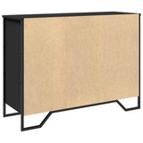 Sideboard Black 101x35.5x74.5 cm Engineered Wood 848554