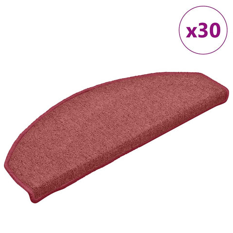 ZNTS Stair Mats 30 pcs Red 65x24x4 cm 3365763