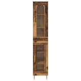 Highboard 2 pcs Old Wood Glass 3415746