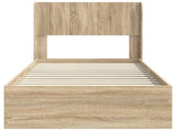 Bed Frame with Storage and Headboard Sonoma Oak 100 x 200 cm 3414501