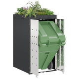 Wheelie Bin Storage with Planter Roof for 240L Bin Anthracite 42018687