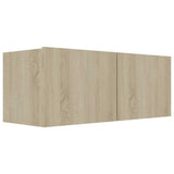 4 Piece TV Cabinet Set Sonoma Oak Engineered Wood 3078993