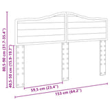 Headboard Gloss White Engineered wood 888654