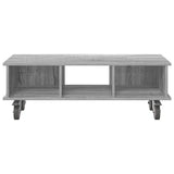 TV Stand Grey Sonoma 100 x 35 x 35 cm Engineered Wood 891037