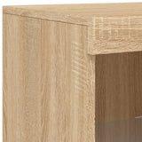 Sideboards with LED Lights 3 pcs Sonoma Oak Engineered Wood 3209109