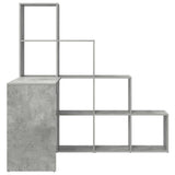 Corner Desk with Shelf Concrete Grey 101.5 x 149.5 x 149.5 cm 3337244