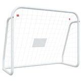 Football Goal with Net White 125x96x60 cm Steel&Polyester 93732