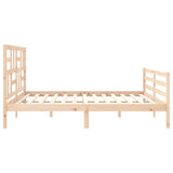 Bed Frame without Mattress 200x200 cm Solid Wood 3194916