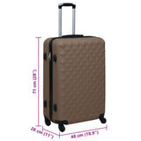 Hardcase Trolley Brown ABS 92428