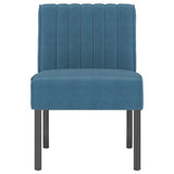 Slipper Chair Blue Velvet 352450