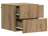 Wall-Mounted Bedside Cabinet 2 pcs Artisan Oak 898824