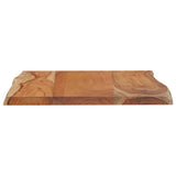 Table Top 50x40x2,5 cm Rectangular Solid Wood Acacia Live Edge 370607