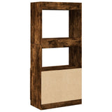 Highboard Smoked Oak 63x33x140 cm Engineered Wood 855110