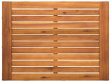 Garden Table Black and Natural 55 x 55 x 37 cm 42035139