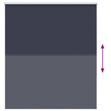 Roller Blind Blackout Marine 140x175 cm Fabric Width 136.6 cm Polyester 4011552