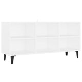 TV Cabinet with Metal Legs White 103.5x30x50 cm 805950