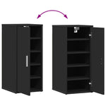 Shoe Cabinet Black 32x35x70 cm Engineered Wood 808956