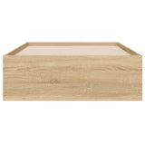 Bed Frame with Drawers without Mattress Sonoma Oak 75x190 cm Small Single 3207331